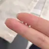 Brincos Pequenos de 2mm Brincos de Parafuso de Aço Titânio Brincos Pingente Unhas do Osso da Orelha Brincos Coloridos Unhas da Cóclea Femininas