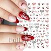 Belleza Total Transfronterizo Nuevo Halloween Borde Dorado Calabaza Pegatinas para Uñas Otoño Cuadros Coloridas Pegatinas para Uñas