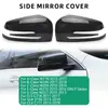 Modificación de Coche Adecuada para Mercedes-Benz W204 X253 W213 W222 Cubierta de Espejo Retrovisor, Cubierta Protectora de Espejo de Reversa, Fibra de Carbono