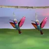 Pendientes de Acrílico Transfronterizos de Primavera Europeos y Americanos con Pájaros de Colores, Nuevos Pendientes de Moda Más Vendidos 2025
