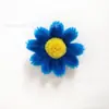 Diadema de Manzanilla para Niños, Pasador de Flor de Peluche Colorido, Accesorios para el Cabello, Palo Retorcido Decorativo, Decoración para Fiesta de Cumpleaños Infantil