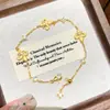 Pulseira Popular de Flor de Íris Escovada do Xiaohongshu para Mulheres, Joia da Moda Empilhável, Design de Flor de Íris Dupla Face