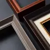 Caligrafía y Pintura marco de vidrio madera maciza marco para pintura al óleo marco exterior artesanía de frotamiento marco de fotos retro rompecabezas orgánico