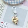 Lindo llavero de donut con forma de gato, divertido colgante de bolsa de comida con dibujos animados, regalo para pareja, novia, accesorios de joyería