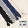 No. 3 Cremallera Doble Clásica de Nailon Bolsillo Grueso para Ropa con Cremallera Auto-Bloqueante para Bragueta de Pantalón Cremallera Antideslizante