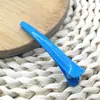 Presilhas de jacaré de plástico estilo coreano, presilhas de cabelo em cores de doce, presilhas pontudas para salão de beleza DIY, presilhas coloridas semitransparentes