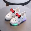 Zapatillas Deportivas de Puntos Luminosos 2025 para Niños Zapatillas Casuales con Moño para Niñas Zapatos Destellantes de Primavera y Otoño para Niños Modernos