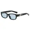 Gafas de sol de montura cuadrada con lentes azules estilo old money al por mayor gafas de sol con protección UV gafas de sol estilo old money