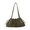 Bolso de Hombro Retro con Pliegues Transfronterizo para Viajes de Negocios para Mujer Nuevo Otoño/Invierno 2026 Gran Capacidad Casual de Hombro o Debajo del Brazo para Mujer