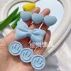 Pinza para el pelo con flequillo en tono azul bebé, accesorio para el pelo con forma de melocotón, horquilla combinable, accesorios para el pelo japoneses, coreanos, de primavera y verano.