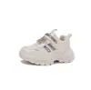 Zapatos Deportivos de Suela Gruesa para Niños 2026 Nuevo Estilo para Niñas con Velcro Zapatos Papá Transpirables con Pedrería Zapatos Casuales Tendencia de Moda