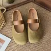 Zapatos Mary Jane de Cuña Oculta con Suela Gruesa Estilo Francés Bajos para Mujer 2026 Nuevo Estilo Principios de Otoño Suela Suave Versátiles para el Trabajo y la Noche