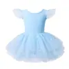 Ropa de baile nueva para niños 2026, conjunto de práctica de ballet, maillot nivel examen, vestido de niña con lazo de Amazon