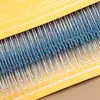 Venda Direta de Fábrica Resistor de Filme Metálico 1/4W Precisão 1% Anel de Cinco Cores Resistor 1R-1M Perna de Ferro Europeia Trançada