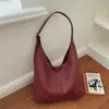 Bolsa Tote de Couro Macio com Padrão Trançado para Mulheres 2026 Novo Modelo Grande Capacidade Bolsa de Ombro para o Dia a Dia com Toque Elegante de Alta Qualidade Bolsa de Axila