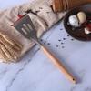 Suministros de Cocina Mango de Madera Sartén Antiadherente Espátula de Silicona Juego de 11 Piezas Marrón con Juego de Cubeta de Almacenamiento Diseño Anti-Escaldado