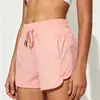 E-commerce Transfronteiriço Shorts Esportivos Femininos Primavera Verão Fitness Secagem Rápida Soltos Casuais Finos Falsos de Duas Peças Calças de Comprimento Três Quartos