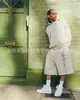 Verão Americano Estilo Europeu e Americano Nova Tendência da Moda Shorts Casuais Bordados Lavados Marca Trendy High Street Calças Estilo Preguiçoso