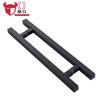 Manija de Puerta de Vidrio de Acero Inoxidable de Tubo Cuadrado Engrosado, Manija de Puerta de Madera Estilo Chino Resistente a Huellas Dactilares, Fabricante de Manijas de Puerta de Habitación Privada