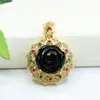 Colgante de Ámbar Natural Aiyu Collar de Ámbar Rojo Girasol Fábrica de Joyería Venta al por Mayor Dropshipping S3122809