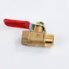 Válvula de bola de cobre mango rojo válvula de bola pequeña mini válvula de bola válvula neumática ferretería para compresor de aire accesorios válvula de drenaje interruptor