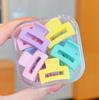 Caja de Pinzas de Agarre Pequeñas de Colores para Niña Flor Doble Cara Pinza Lateral Pinza para Flequillo Pinza Mini para Bebé Pinza de Princesa