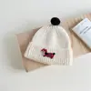 Gorro de Lana Infantil de Perro Salchicha Coreano Otoño e Invierno Niños y Niñas Bebé Dibujos Animados Gorro Tejido Personalizado Moderno Gorro al por Mayor
