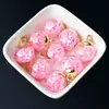 10 Pack 16mm cor de cinco estrelas lantejoulas de vidro cristal bola chaveiro pingente pingente handmade jóias materiais