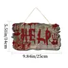Placas de Porta de Madeira Imitação para Halloween, Decorações de Atmosfera de Horror para Casa Assombrada do Festival Fantasma, Placas Penduradas de Bruxa, Fantasma e Abóbora para Atacado