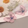 5cm Bordado Lazo Grande DIY Estilo Coreano Pasador de Una Palabra Pasador de Mariposa Material Accesorios