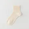 Calcetines Bajos para Mujer Tipo Barco Hechos de Seda de Morera, Calcetines Blancos Transpirables Ultradelgados para Maternidad en Verano, Absorbentes de Sudor, Resistentes a Olores, Calcetines Cortos sin Costuras