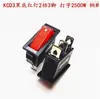 Interruptor KCD3 para cocina eléctrica, calentador eléctrico, accesorio con botón de luz para olla arrocera eléctrica multifuncional de 3500W