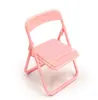 Linda silla pequeña soporte para teléfono móvil soporte creativo para teléfono móvil de escritorio plegable artefacto para ver transmisiones en vivo ver TV ser perezoso seguir series
