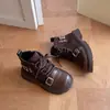 Botas de Moda tipo Martin para Niñas Botines Cortos Forrados de Felpa para Niños Novedades Otoño/Invierno 2026 para Niños Mayores Botas de Moda Calientes Versátiles