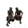 Escultura de Fibra de Vidrio Imitación Cobre Hecha a Medida Escultura de Personaje Inspirador de Resina para Estudiantes Lectores, Venta al por Mayor desde Fabricante
