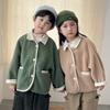 Ropa Exterior de Cachemira para Niños Todo en Uno de Piel Niñas 2025 Nuevo Otoño e Invierno Niños Ropa de Invierno Bebé Tops Engrosados