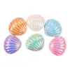 Accesorios de Resina Galvanizados de Concha de Colores Hechos a Mano DIY Joyería Pequeña Agujero Zapatos Accesorios DIY Accesorios de Pegamento en Crema