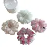 Goma para el pelo scrunchie de gasa tipo nube tie-dye estilo coreano para mujer, temperamento suave vintage, accesorio de alta gama para el pelo, cuerda para el pelo
