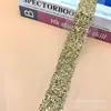 Novo Fundo de Tela Bordado com Lantejoulas e Miçangas Renda Acessórios de Cabelo Enfeites de Chapéu Acessórios para Roupas de Performance de Palco 6,5 CM de Largura