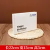 Caixa de Embalagem para Louças de Bolo de Aniversário Caixa Descartável para Talheres de Bolo Bandeja de Talheres para Velas Caixa de Armazenamento Logotipo Imprimível