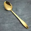 Juego de espátulas para cocinar utensilios de cocina transfronterizo acero inoxidable cuchara para olla caliente espátula dorada cuchara pública juego de utensilios de cocina de acero inoxidable
