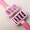 Peine para Mascotas con Pulsador de un Solo Toque para Eliminar el Pelo Suelto, Peine Depilador para Perros y Gatos, Peine Especializado para Gatos, Suministros para Mascotas