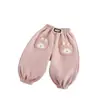 Pantalones Deportivos de Forro Polar para Niños Invierno 2025 Pantalones Jogger de Forro Polar para Niñas con Bolsillo de Oreja de Conejo Pantalones de Exterior Modernos