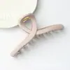 Grampo de Cabelo de Silicone com Acabamento Premium para Penteados, Presilha de Cabelo Leve de Borracha Macia Cor Sólida Estilo Tubarão, Acessório de Cabelo Simples com Textura de Borracha
