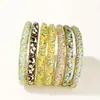 Pulsera floral de vid transfronteriza europea y americana con lazo, esmalte cloisonné, esmalte vintage, goteo de aceite, adornada con diamantes, diseño único