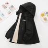 Chaqueta Cortavientos Casual para Exteriores para Niños Mayores, Estilo Casual, 3 en 1 Desmontable, Forrada de Felpa, Modelo Nuevo Otoño e Invierno 2026