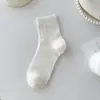 Meias Estilo Miu para Mulheres, Meias de Cano Médio, Meias Longas Respiráveis de Malha de Espiga de Trigo Sem Costura Ultrafinas para Primavera e Verão, Meias Largas de Verão para Mulheres