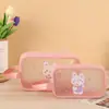 Bolsa de Cosméticos com Padrão Criativo de Vaca, Portátil para Viagem, Impermeável, Bolsa de Lavar com Separação de Seco e Molhado, Bolsa de Armazenamento de Cosméticos