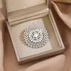 Broche con un Toque de Alta Gama, Moda de Lujo Ligero, Broche Vintage con Perlas, Decoración Personalizada para Traje, Broche de Aleación Antiexposición
