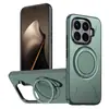 Venta al por mayor transfronteriza Adecuado para Funda de teléfono con sensación de piel para Xiaomi 15t Pro con Soporte Magnético Giratorio de 360 Grados Poco X7